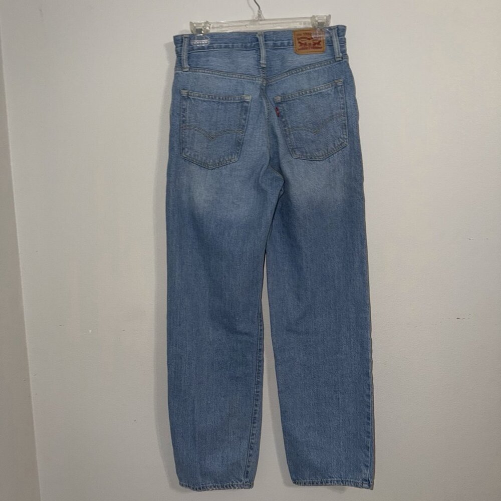 Levis Jeans Women's '94 Baggy Distressed High Waist‎ Wide Leg Ripped Size 27 - Picture 4 of 10